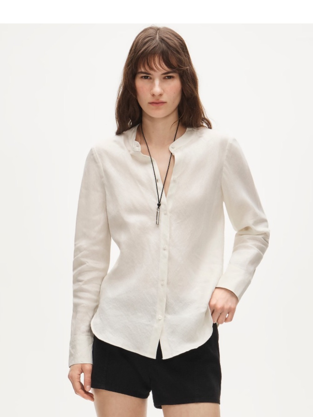 NWT J. Crew Bias-cut linen shirt